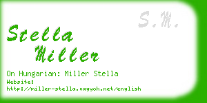 stella miller business card